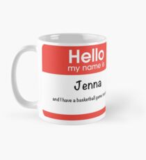 Taza clásica Hola mi nombre es Jenna