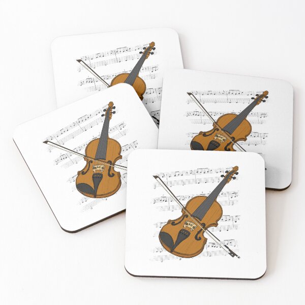 Item preview, Violin Music Notation Violinist String Musician (Colour) designed and sold by doodlerob.