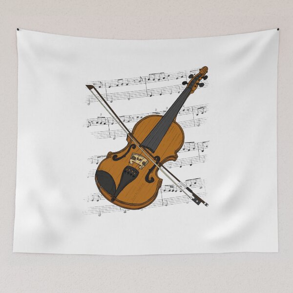 Item preview, Violin Music Notation Violinist String Musician (Colour) designed and sold by doodlerob.