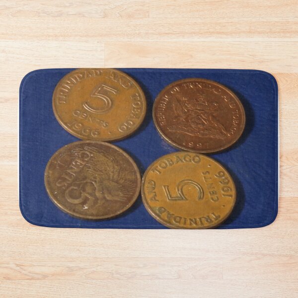 Item preview, Five Cent coins from  Trinidad and Tobago  designed and sold by coinsxcrochet.