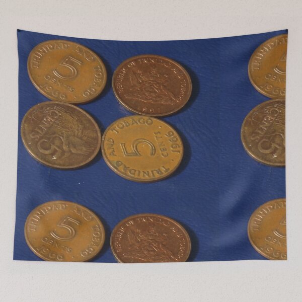 Item preview, Five Cent coins from  Trinidad and Tobago  designed and sold by coinsxcrochet.