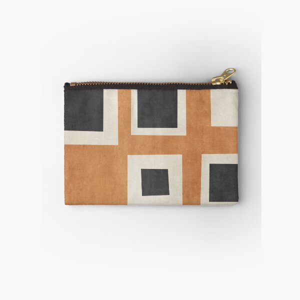 Item preview, Abstract Wobbly Squares Black Orange designed and sold by FAROSSTUDIO.