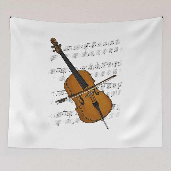 Item preview, Cello Player Music Notation Cellist String Musician (Colour) designed and sold by doodlerob.