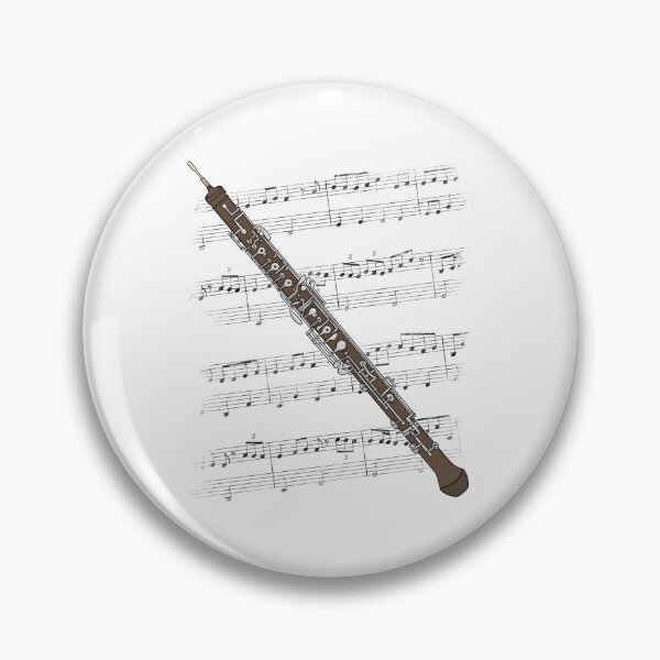 Artikelvorschau, Oboist Notenschrift Oboist Holzbläser (Farbe) entworfen und verkauft von doodlerob.