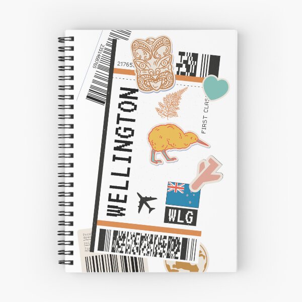 Artikelvorschau, Wellington New Zealand Boarding Pass entworfen und verkauft von funnylifeusa.