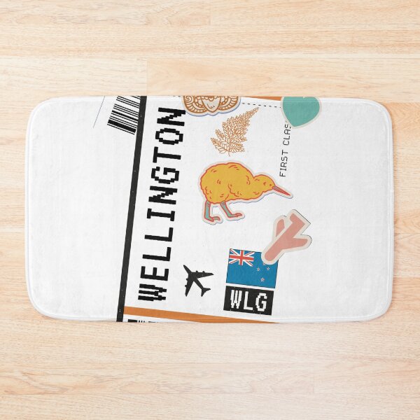 Artikelvorschau, Wellington New Zealand Boarding Pass entworfen und verkauft von funnylifeusa.