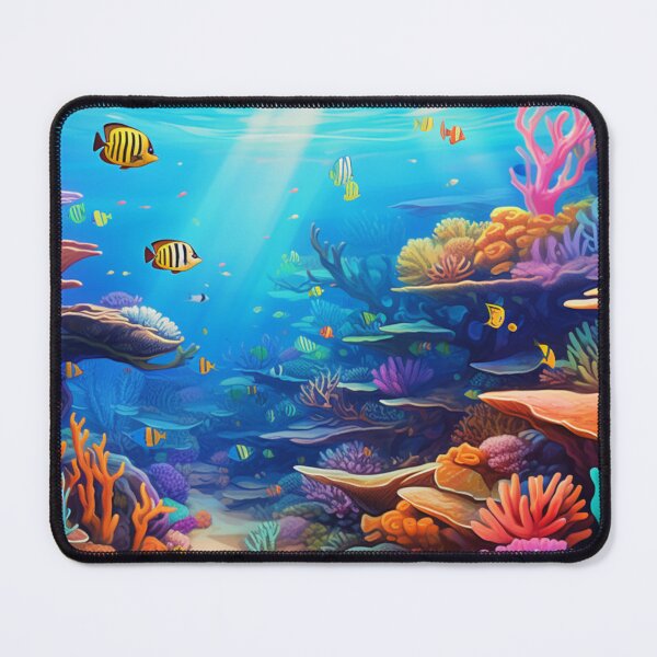 Item preview, Deep Ocean Coral Reef Scene designed and sold by Imaginaria Inkworks.