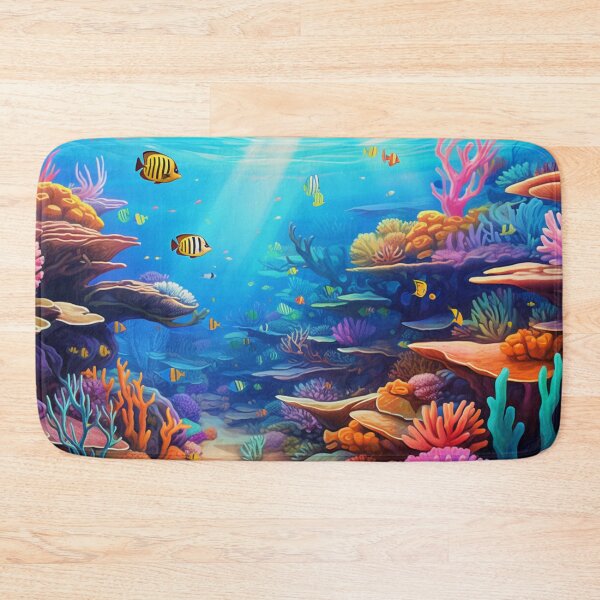 Item preview, Deep Ocean Coral Reef Scene designed and sold by Imaginaria Inkworks.