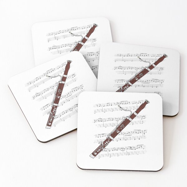 Item preview, Bassoon Player Music Notation Bassoonist Woodwind Musician (Colour) designed and sold by doodlerob.