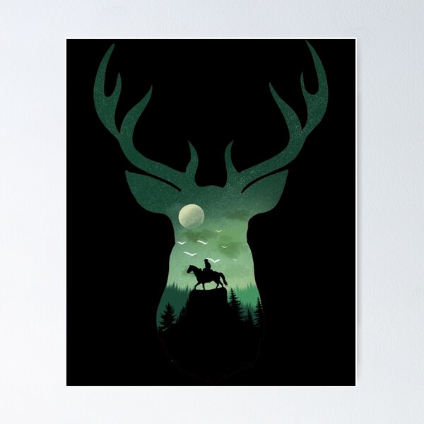 Vista previa del artículo con la obra «Arthur Morgan DeerStag Paisaje», diseñado y vendido por MikeMcAllister.