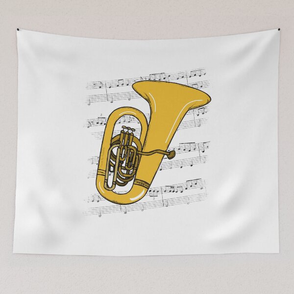 Item preview, Tuba Player Music Notation Tubaist Brass Musician (Colour) designed and sold by doodlerob.