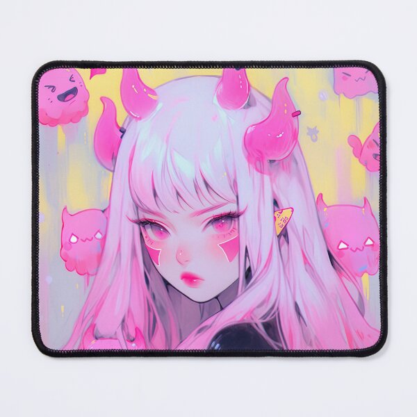 Item preview, Adorable Little Pink Creatures and Demon Anime Girl designed and sold by bubblegoth.