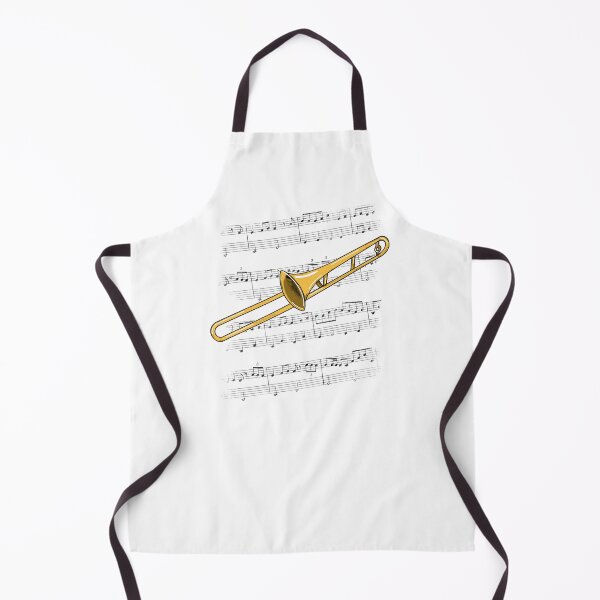 Item preview, Trombone Player Music Notation Trombonist Brass Musician (Colour) designed and sold by doodlerob.