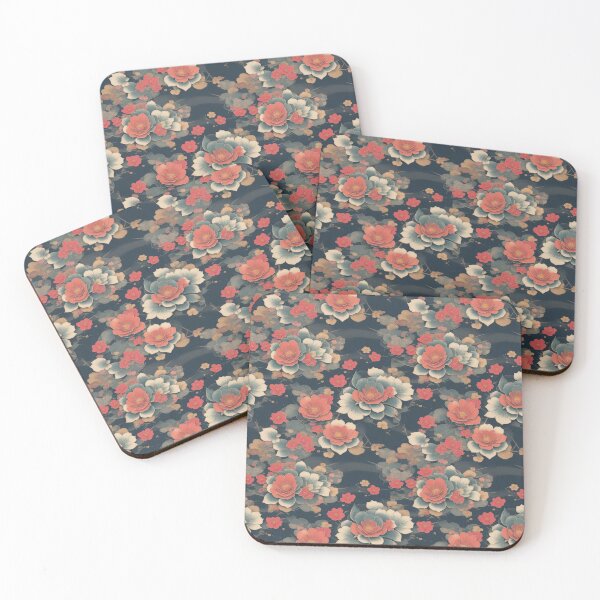 Item preview, Oriental flowers 25 designed and sold by DoodleLandShop.