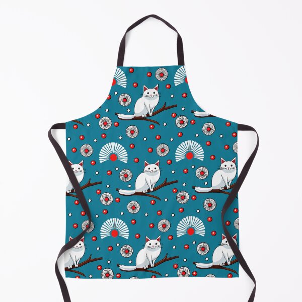 Item preview, Oriental Japanese White Cat designed and sold by AtelierDelights.