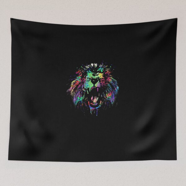 Item preview, Messy color lion designed and sold by clingcling.