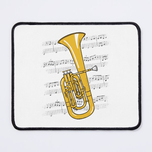 Item preview, Tenor Horn Music Notation Hornist Brass Musician (Colour) designed and sold by doodlerob.