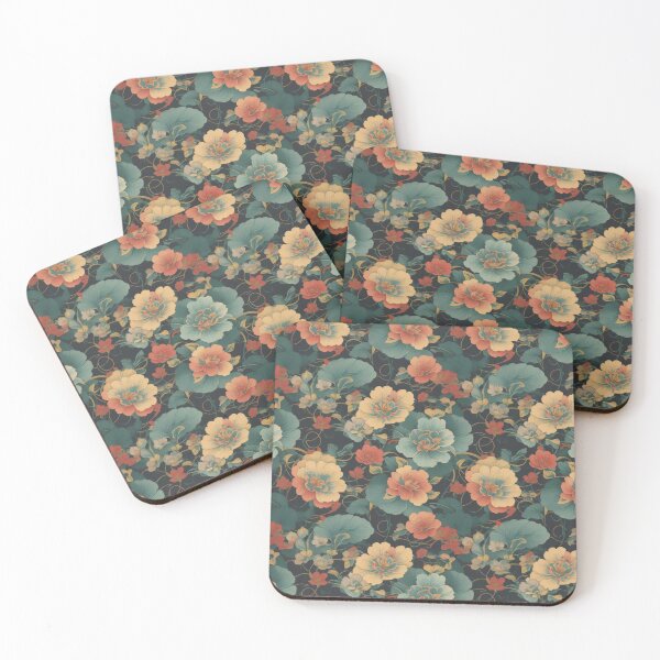 Item preview, Oriental flowers 26 designed and sold by DoodleLandShop.