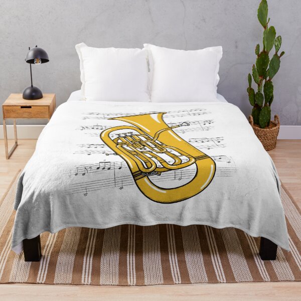 Item preview, Euphonium Player Music Notation Euphoniumist Brass Musician (Colour) designed and sold by doodlerob.