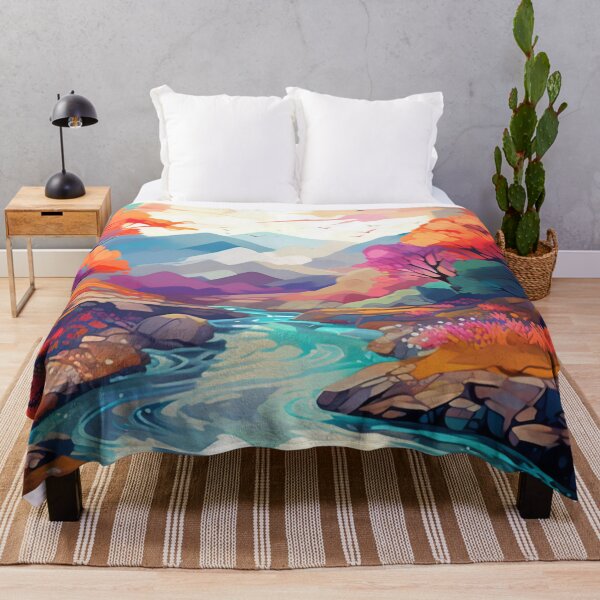 Item preview, Colorful Mountain Creek designed and sold by Imaginaria Inkworks.