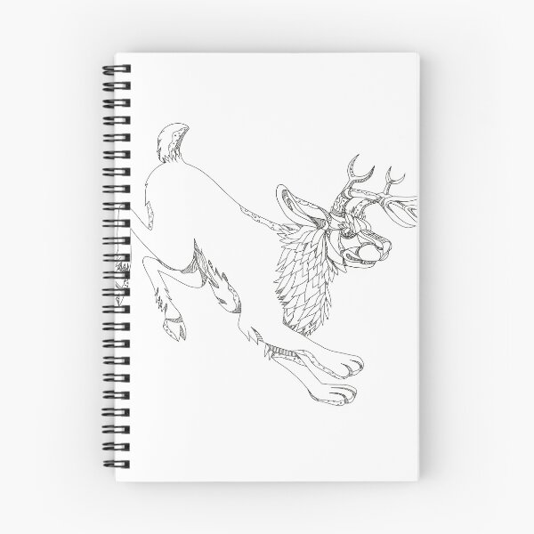 Item preview, Jackalope Hopping Doodle Art designed and sold by patrimonio.