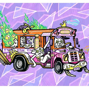 Artwork thumbnail, Pink Ghost Bus by matiasreba