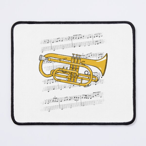 Item preview, Cornet Player Music Notation Cornetist Brass Musician (Colour) designed and sold by doodlerob.