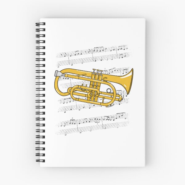 Item preview, Cornet Player Music Notation Cornetist Brass Musician (Colour) designed and sold by doodlerob.