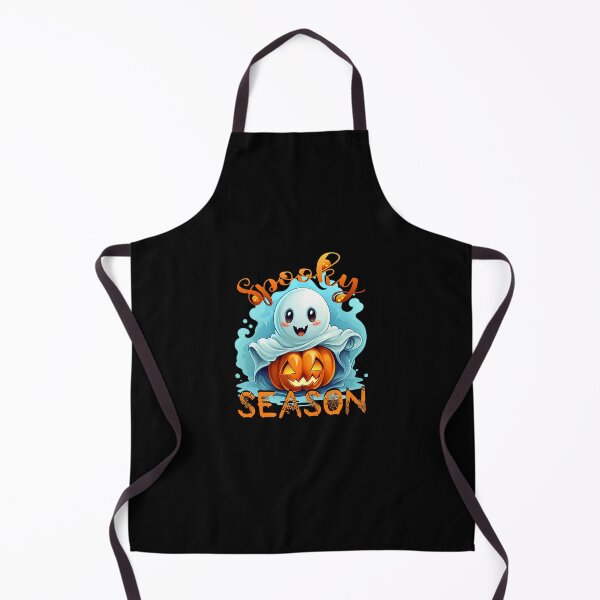 Item preview, Groovy Spooky Season Cute Ghost Holding Pumpkin Halloween designed and sold by Robertsonartist.