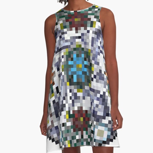 Mosaic Pattern A-Line Dress