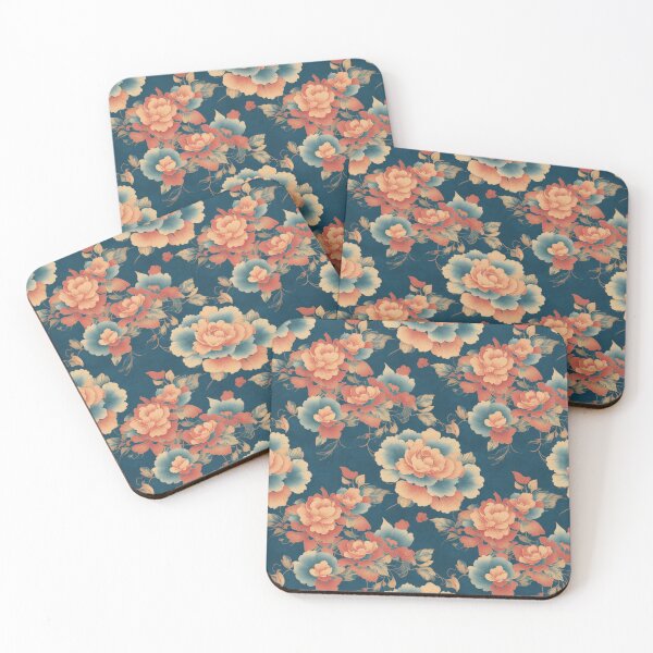 Item preview, Oriental flowers 29 designed and sold by DoodleLandShop.