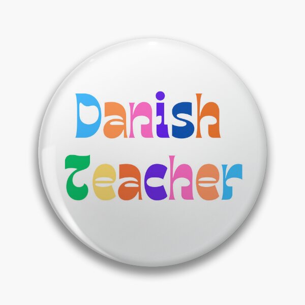 Item preview, Colorful and fun Danish teacher design designed and sold by language-des.