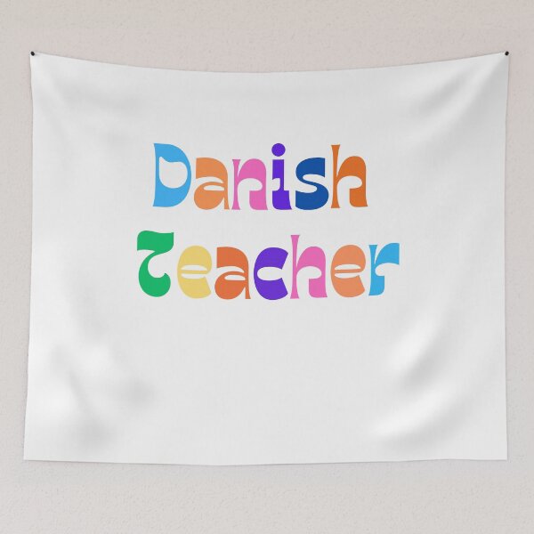 Item preview, Colorful and fun Danish teacher design designed and sold by language-des.