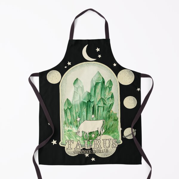 Item preview, Taurus Gemstone: Emerald crystal. Astral design. Black version designed and sold by MINDTHECHERRY.