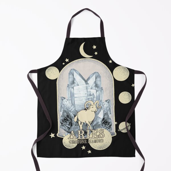 Item preview, Aries Gemstone: Diamond crystal. Astral design. Black version designed and sold by MINDTHECHERRY.