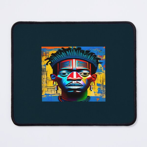 Item preview, Face, black man, painted by dyeing in bright colors designed and sold by AustinJacobsh.