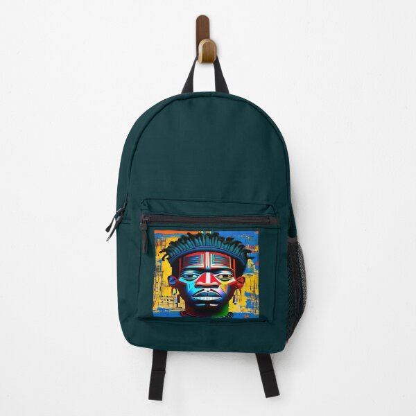 Item preview, Face, black man, painted by dyeing in bright colors designed and sold by AustinJacobsh.