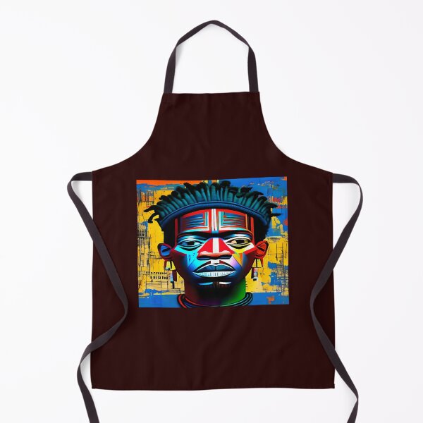 Item preview, Face, black man, painted by dyeing in bright colors designed and sold by AustinJacobsh.