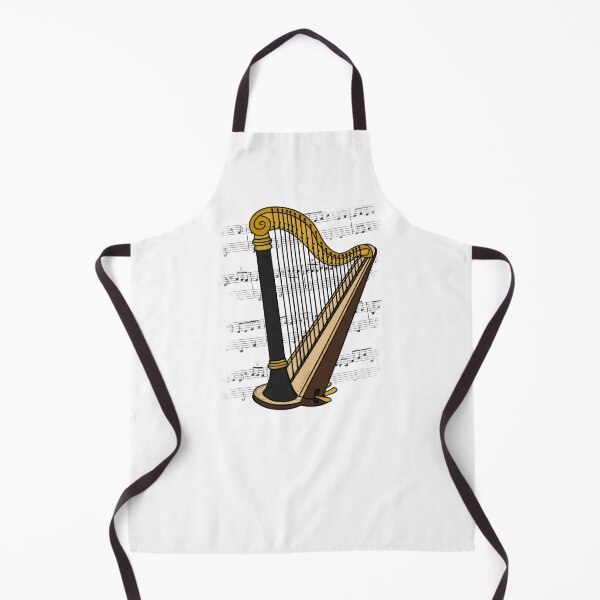 Item preview, Harp Player Music Notation Harpist String Musician (Colour) designed and sold by doodlerob.