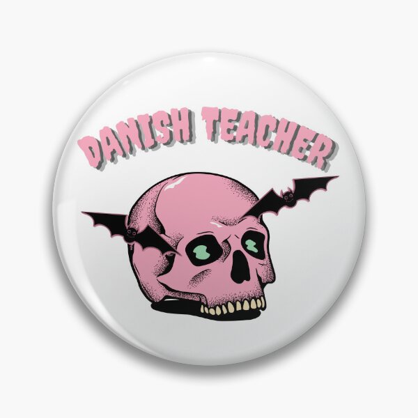 Item preview, halloween skull danish teacher designed and sold by language-des.