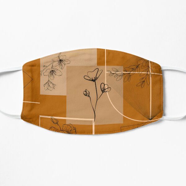 Happy Flowers Artwork Flat Mask