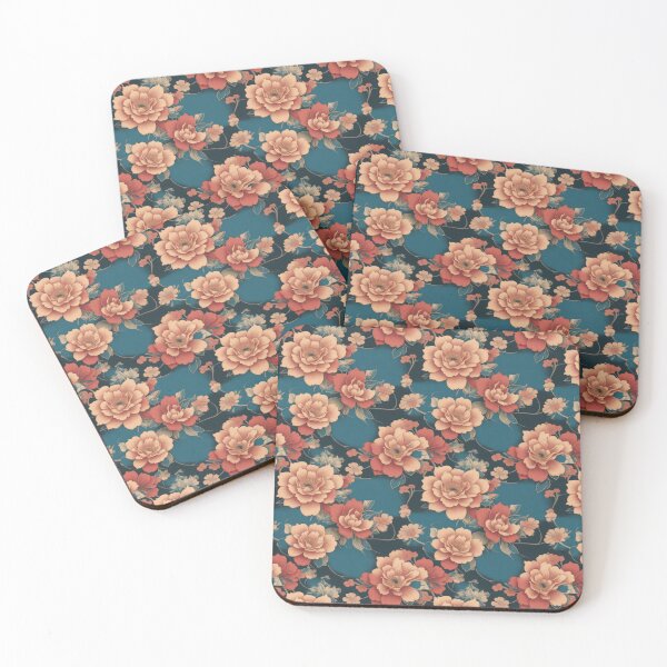 Item preview, Oriental flowers 32 designed and sold by DoodleLandShop.