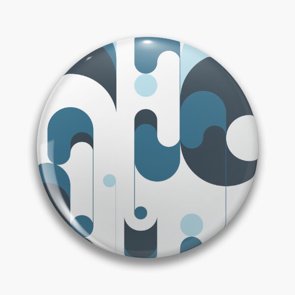 Item preview, Geometric retro light blue designed and sold by COLORTIP.