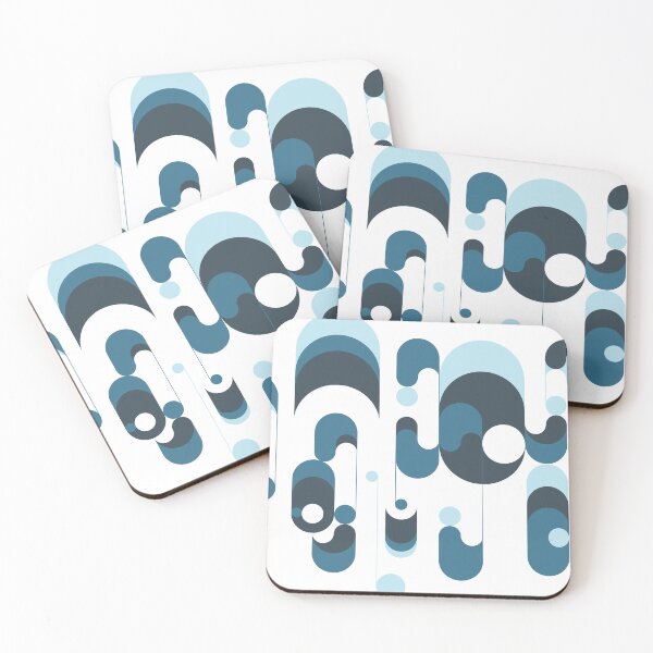 Item preview, Geometric retro light blue designed and sold by COLORTIP.