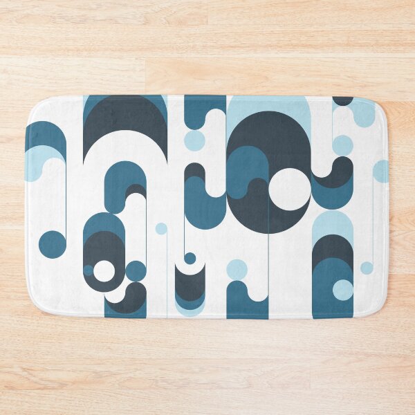 Item preview, Geometric retro light blue designed and sold by COLORTIP.