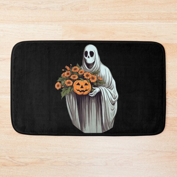 Item preview, Vintage Floral Ghost Halloween with Pumpkin designed and sold by ArtFromBeyond.