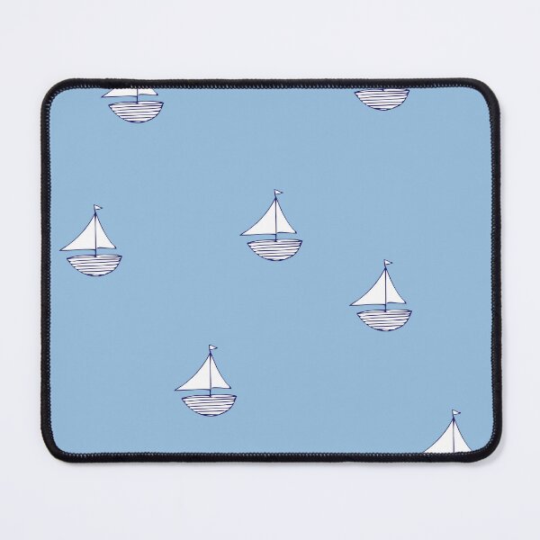 Item preview, sail boats - light blue background designed and sold by bananaps.