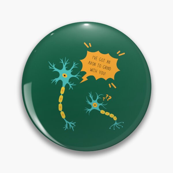 Item preview, An Axon to Grind Neuron Neuroscience Puns Funny Science JokesClassic  designed and sold by WaldemarSh212.