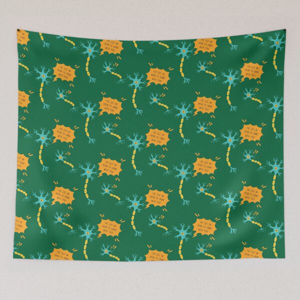 Item preview, An Axon to Grind Neuron Neuroscience Puns Funny Science JokesClassic  designed and sold by WaldemarSh212.