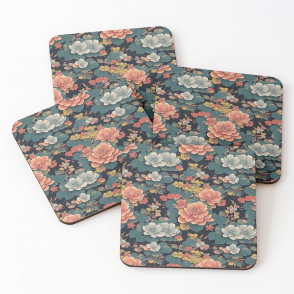 Item preview, Oriental flowers 35 designed and sold by DoodleLandShop.